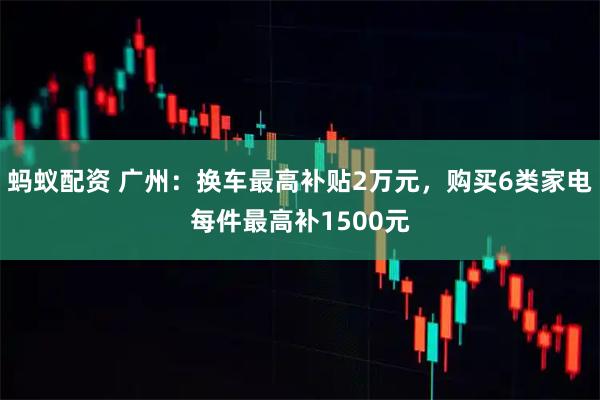 蚂蚁配资 广州：换车最高补贴2万元，购买6类家电每件最高补1500元