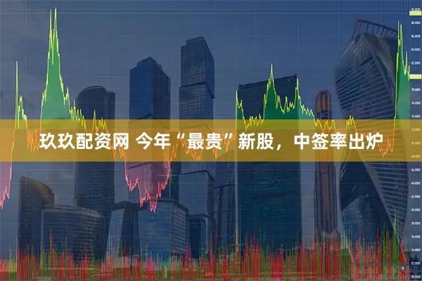玖玖配资网 今年“最贵”新股，中签率出炉